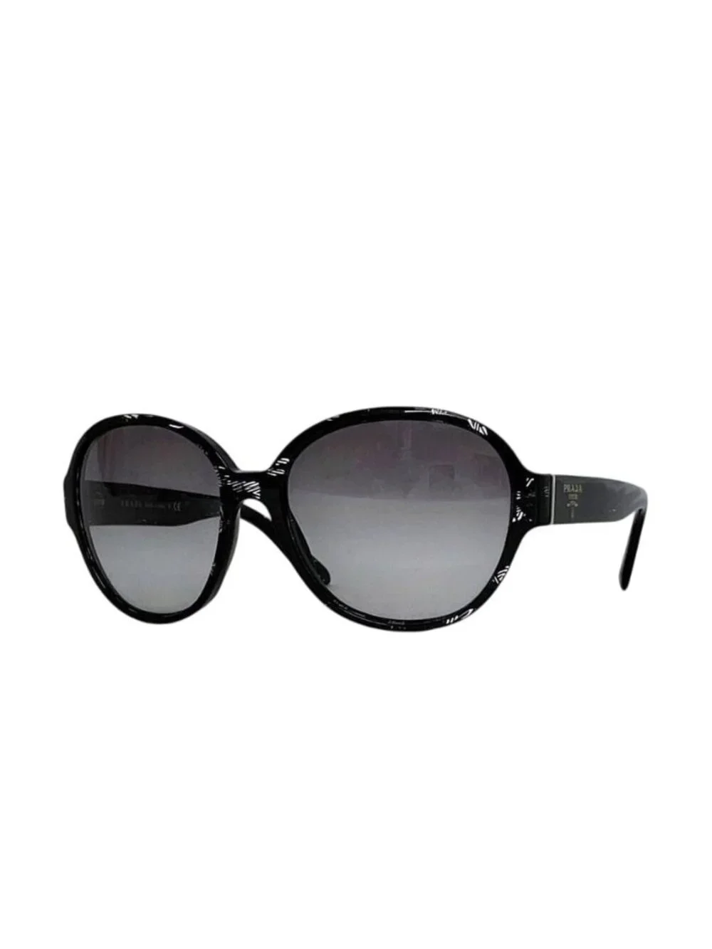 Prada Sunglasses Black Gradient Eyewear Acetate Case Lens